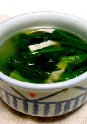 ほうれん草の中華スープ-レシピのメイン写真
