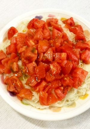 そうめんトマトぶなしめじスープ-レシピのメイン写真