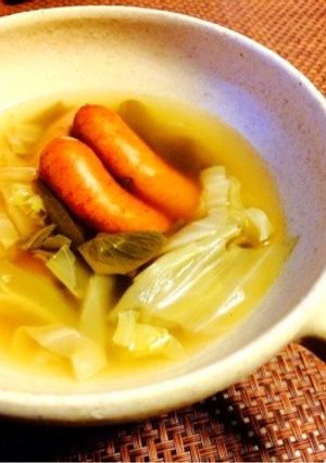 【20分】じゅん菜とウインナー和風スープ-レシピのメイン写真