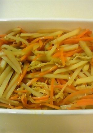 ニンジンじゃがいも油揚げ-レシピのメイン写真