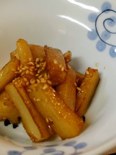 簡単!れんこんの甘辛炒め-レシピのメイン写真