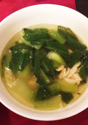 ささみと青梗菜の中華スープ-レシピのメイン写真