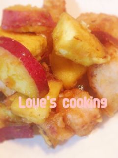 さつまいもと鶏肉炒め-レシピのメイン写真