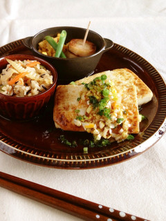ネギたっぷり☆香味だれの豆腐ステーキ-レシピのメイン写真