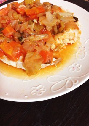 レンジでジューシー♪豆腐ハンバーグ-レシピのメイン写真