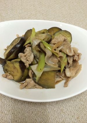 豚とナスの豚丼炒め-レシピのメイン写真