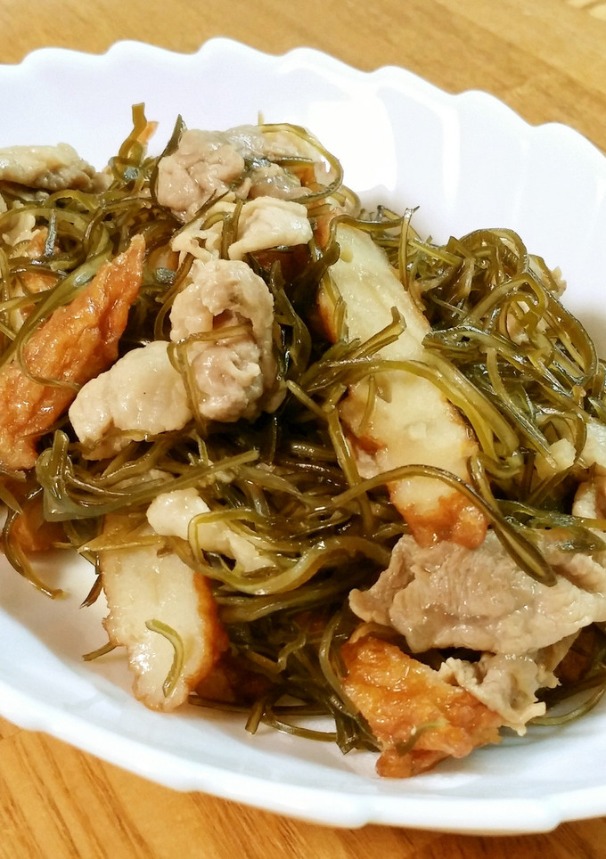 刻み昆布と豚肉とさつま揚げの甘辛煮☆-レシピのメイン写真