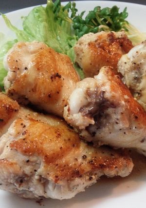 お手軽フライパンで♪手羽元のグリルチキン-レシピのメイン写真