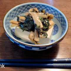 รูปของ モロヘイヤと味付メンマのせやっこ