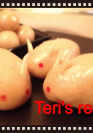 お月見にカボチャ餡入り里芋饅頭で食物繊維-レシピのメイン写真