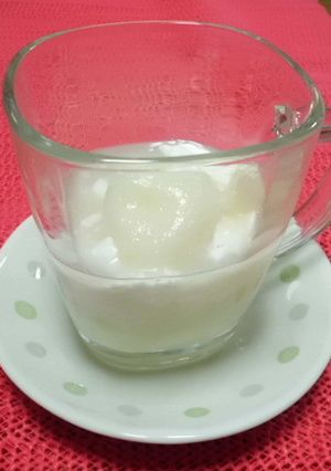 梨とチーズの白玉だんご-レシピのメイン写真