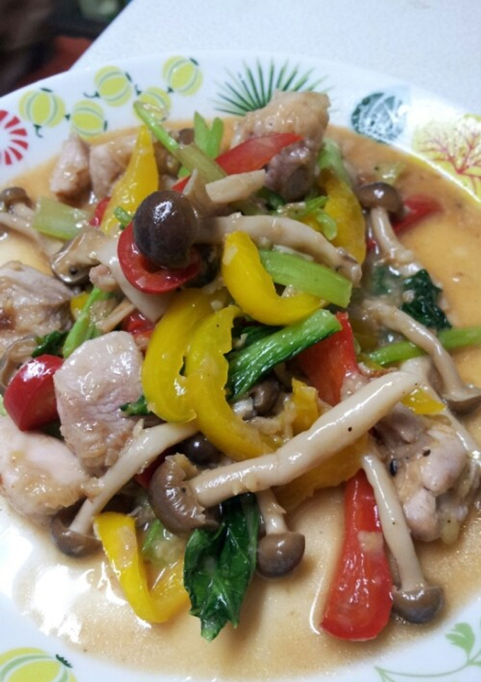彩り野菜の鶏肉炒め-レシピのメイン写真