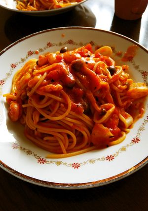 体にやさしい！トマトソースパスタv1.0-レシピのメイン写真