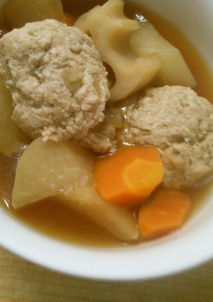 豆腐のつくね 根菜の 炊き合わせ.＊゜-レシピのメイン写真
