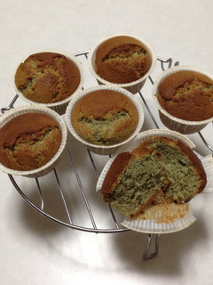 ヨモギのカップケーキ-レシピのメイン写真