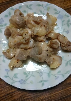 鳥軟骨のオリーブオイル炒め-レシピのメイン写真