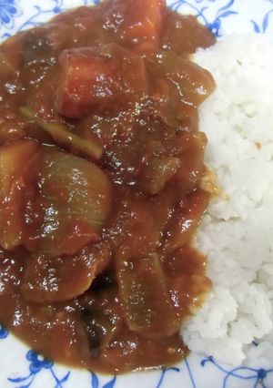 ヘルシー！ノンオイルトマトカレー♪-レシピのメイン写真
