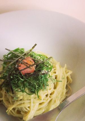 たらことアボカドの豆乳冷製パスタ-レシピのメイン写真