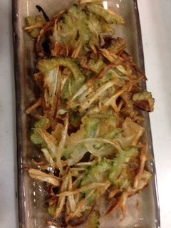 ゴーヤとごぼう、玉ねぎのかきあげ-レシピのメイン写真