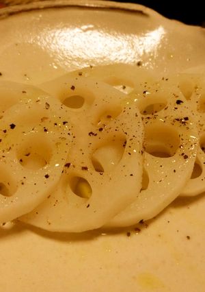 蓮根のさっと茹でシンプルサラダおつまみ～-レシピのメイン写真