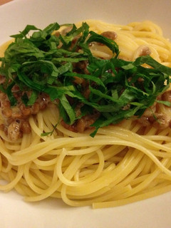 簡単!納豆パスタ-レシピのメイン写真