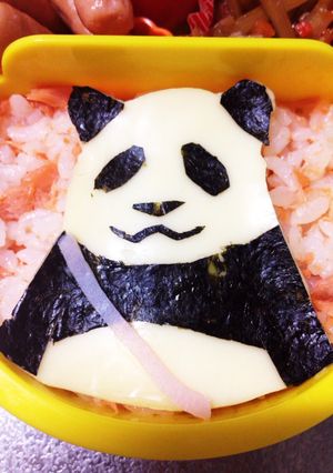 しろくまカフェのパンダくん キャラ弁-レシピのメイン写真