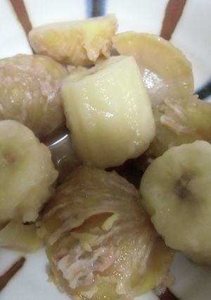 秋の味覚!　栗　バナナのハチミツ煮♥-レシピのメイン写真