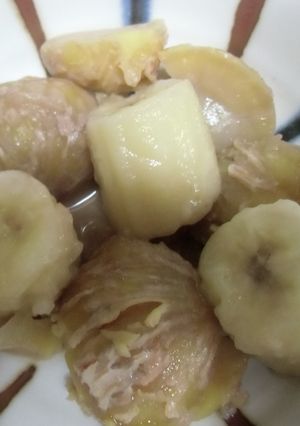 秋の味覚!　栗　バナナのハチミツ煮♥-レシピのメイン写真