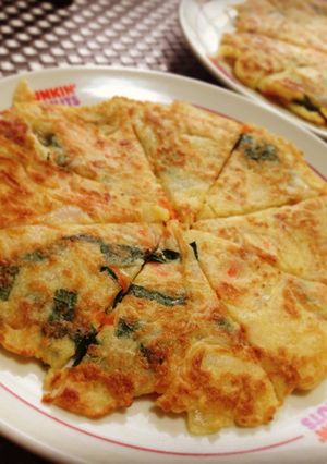 野菜入りヒラヤーチー(沖縄風お好み焼き)-レシピのメイン写真