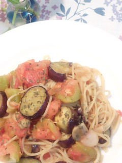 ♪茄子とトマトのパスタ♡♪-レシピのメイン写真