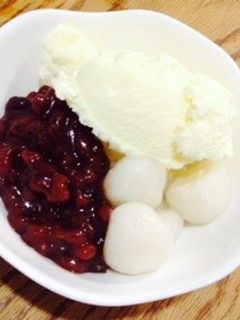 白玉入りアイスクリームぜんざい-レシピのメイン写真