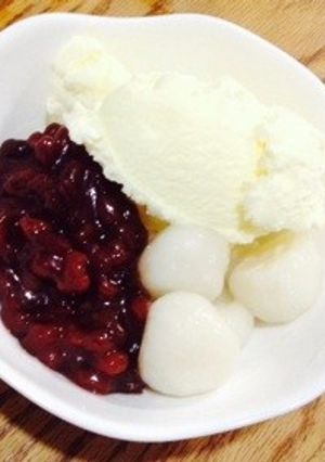 白玉入りアイスクリームぜんざい-レシピのメイン写真