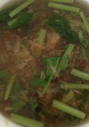 簡単☆梅干しと鰹節とトロロのスープ-レシピのメイン写真