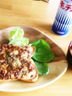 納豆トースト-レシピのメイン写真