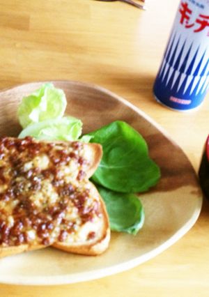 納豆トースト-レシピのメイン写真