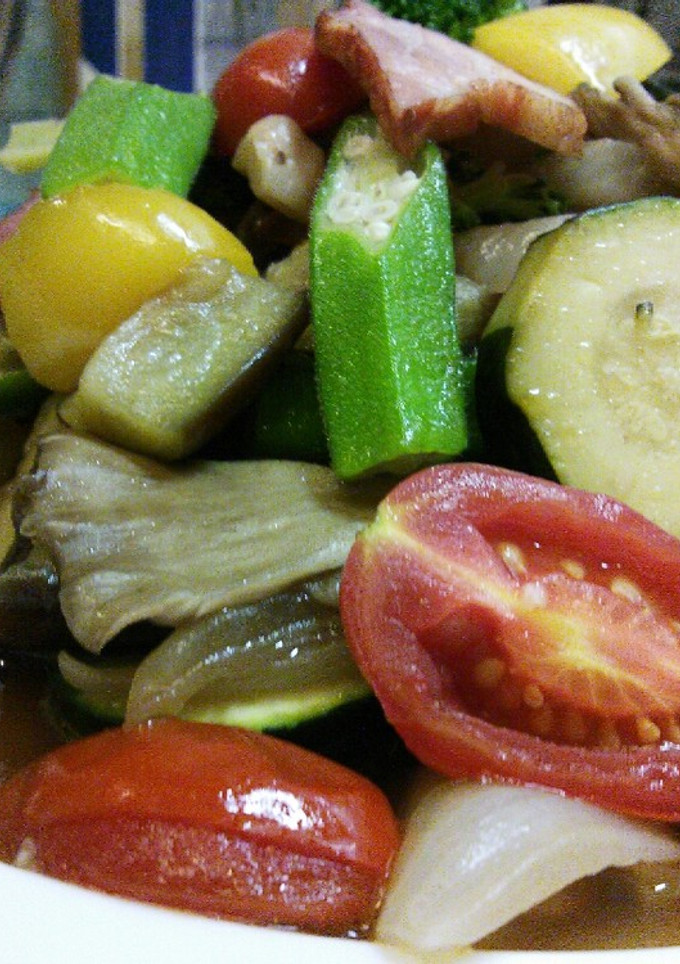 夏野菜いっぱいのいため蒸し-レシピのメイン写真