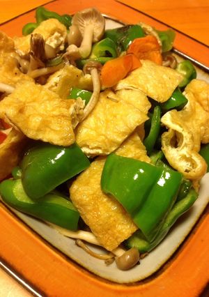 シンプル♡ごま油で野菜の素揚げ炒め-レシピのメイン写真