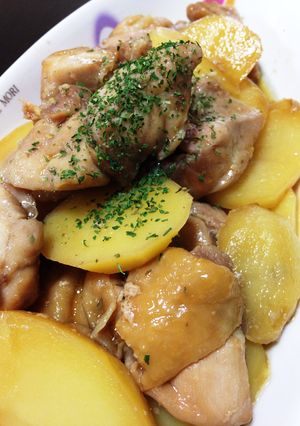 レンジ簡単☆ジャガイモと鶏肉のコンソメ煮-レシピのメイン写真