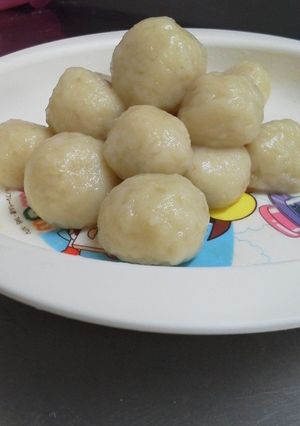 秋の味 サツマイモのミルク団子-レシピのメイン写真