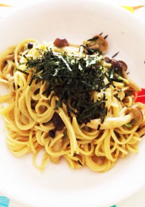 アボカド＆きのこスパ-レシピのメイン写真