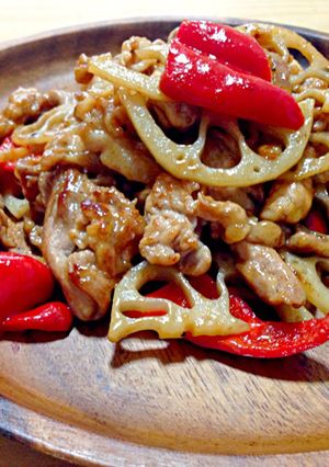 豚と野菜の味ぽんエスニック風♪-レシピのメイン写真