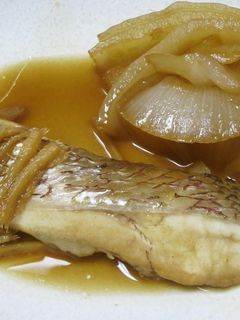 ☆鯛と玉ねぎとしょうがの炊いたん♪-レシピのメイン写真