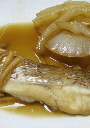 ☆鯛と玉ねぎとしょうがの炊いたん♪-レシピのメイン写真