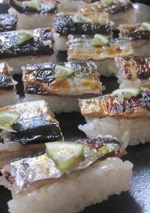 秋のごちそうサンマの焼き棒寿司-レシピのメイン写真