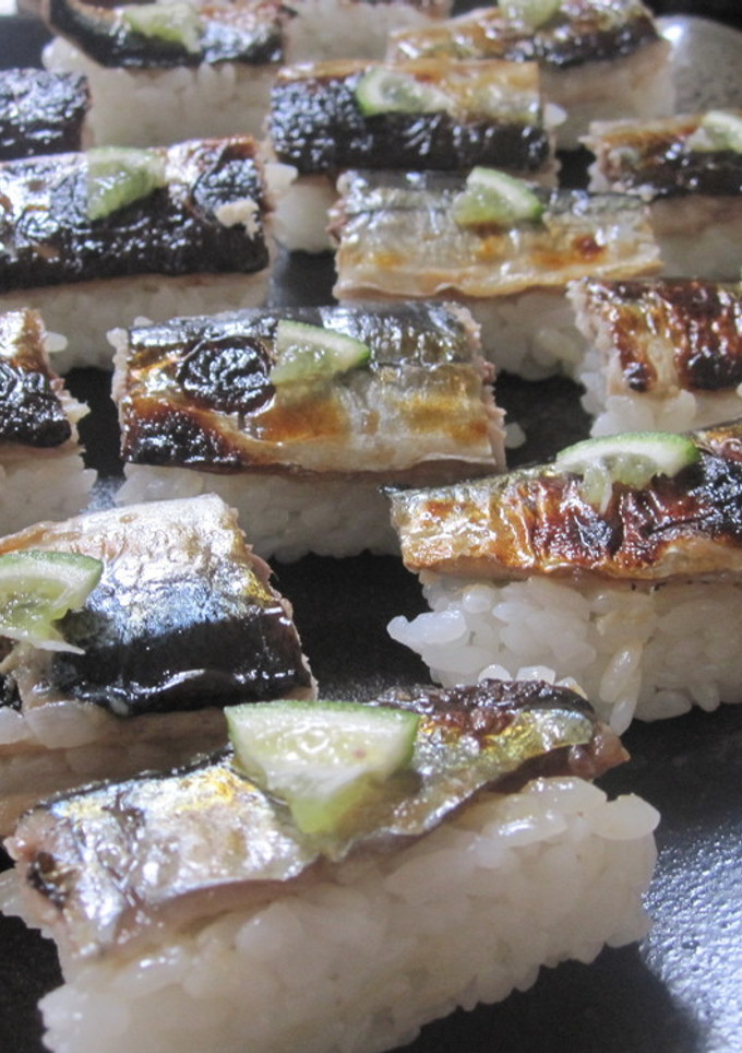 秋のごちそうサンマの焼き棒寿司-レシピのメイン写真