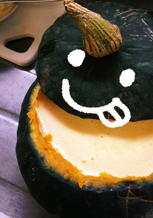 カボチャ丸ごとプリン-レシピのメイン写真