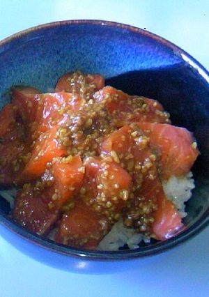 醤油麹ｄｅサーモン丼-レシピのメイン写真