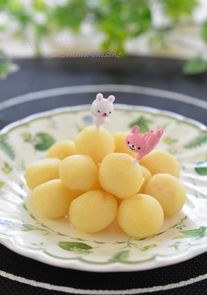 簡単☆モチモチ可愛いお月見団子✿-レシピのメイン写真