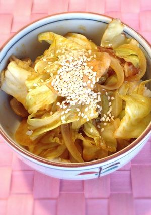 簡単☆豚とキャベツのコクうま丼-レシピのメイン写真