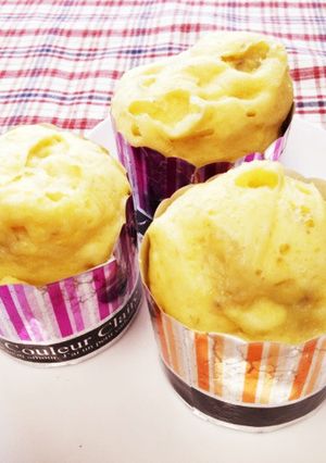 HMでバナナ蒸しパン★☆洗い物なし♪-レシピのメイン写真